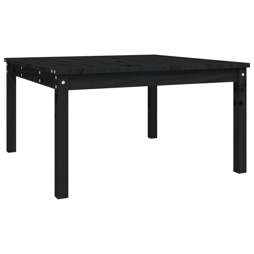 vidaXL Tuintafel Grenenhout Zwart 82,5x82,5x45 cm - 24% Korting