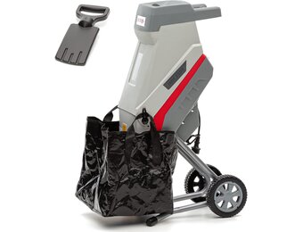 IKRA Elektrische Hakselaar IMH 2500 - 2500 Watt - incl. 45 liter opvangzak - Grijs/Rood