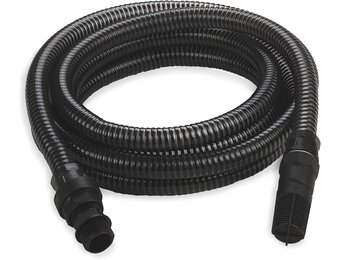 Einhell Accessoireset zwarte zuigslang 7 meter met PVC eindstukken - max.: 35° - Maat 7 Meter