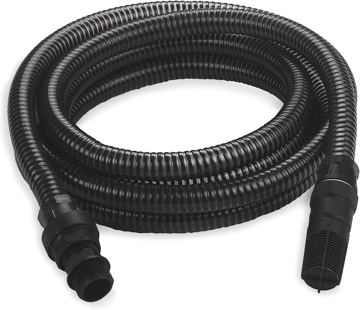 Einhell Accessoireset zwarte zuigslang 7 meter met PVC eindstukken - max.: 35° - Maat 7 Meter