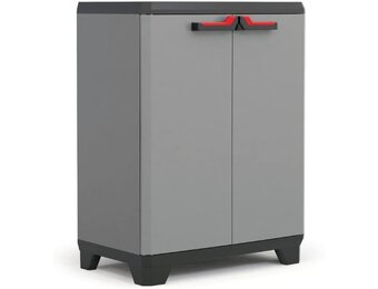 Kunststof Opbergkast Stilo - 68x39x90cm - Grijs - 24% Korting
