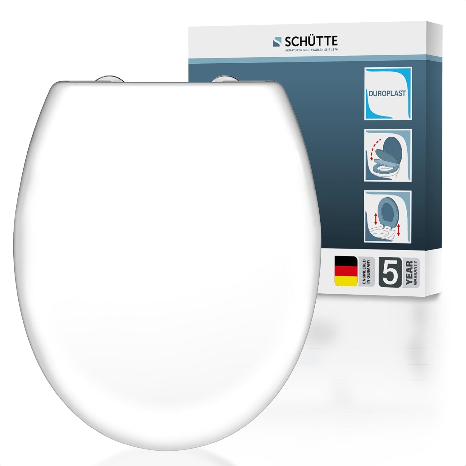 Ovale WC-bril Softclose Wit - 23% Korting