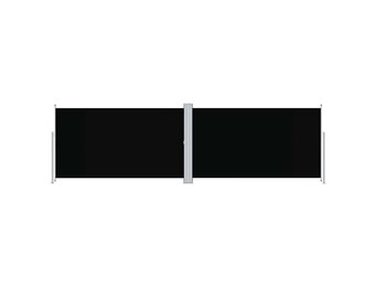 Uittrekbaar Windscherm 180x600 cm Zwart - 24% Korting