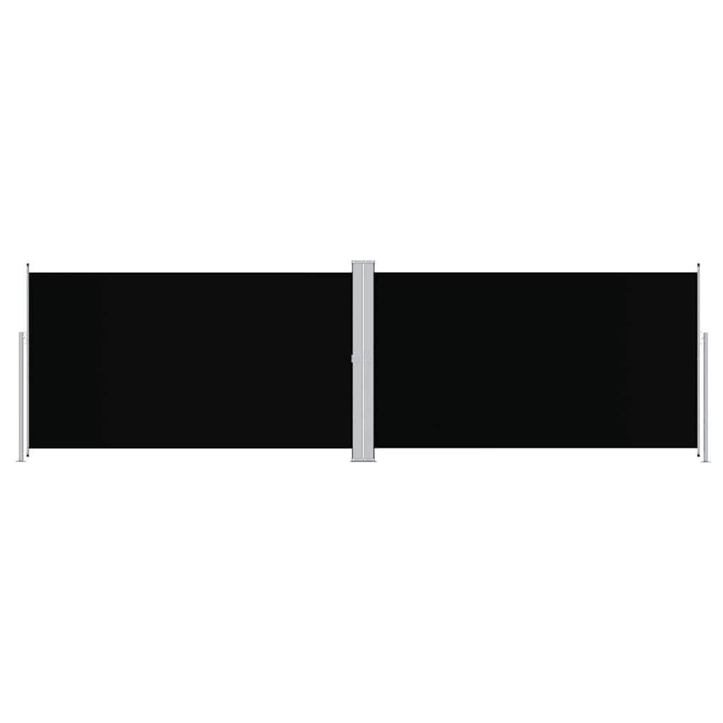Uittrekbaar Windscherm 180x600 cm Zwart - 24% Korting