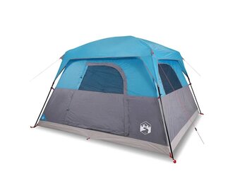 VidaXL 4-Persoons Tent Blauw Waterdicht - 25% Korting