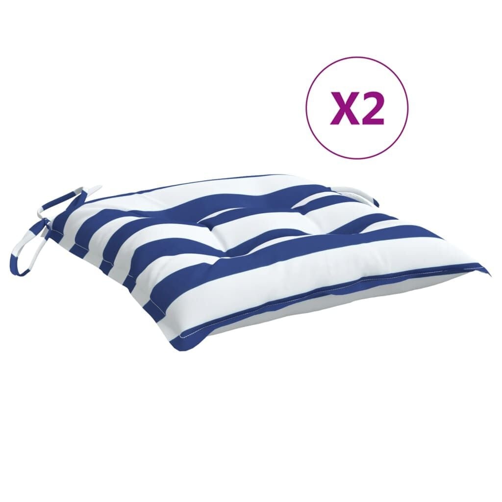 VidaXL Stoelkussens Gestreept (2 stuks) - 40x40 cm - 23% Korting