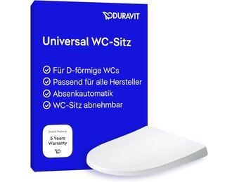 D-vormige WC-bril met Softclose & Quick Release - 49% Korting