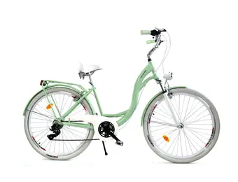 Meisjesfiets - 26 inch - 7 versnellingen - alu - mintgroen wit