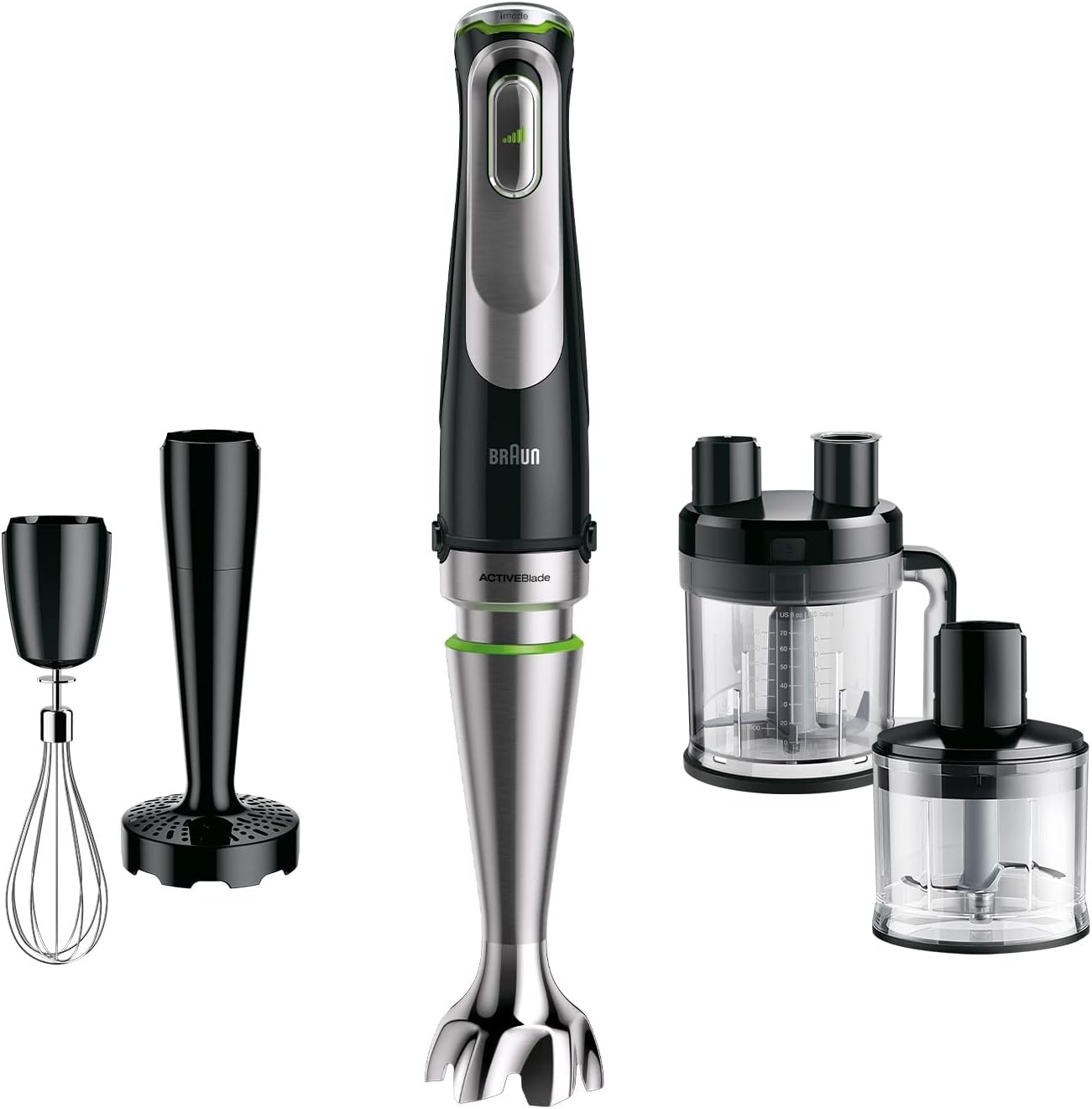 Braun Staafmixer MultiQuick 9 MQ 9187XLI Zwart - 25% Korting