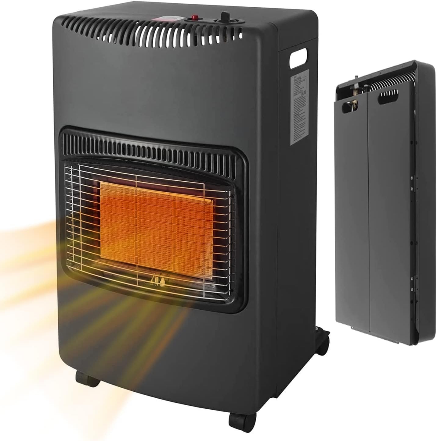 Brigros DA-201 Infrarood Gaskachel - Opvouwbaar - 4200W - Zwart