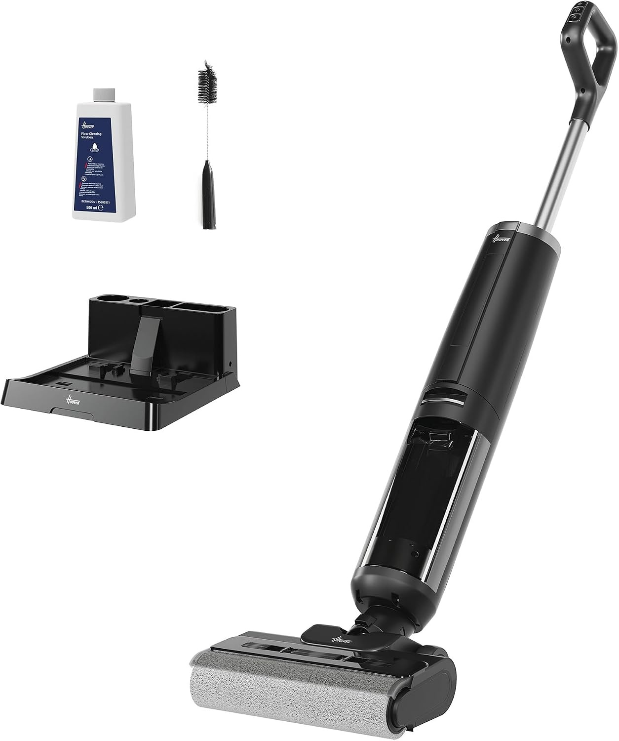 Hoover Draadloze stofzuiger, water en stof, vloerreiniger HW300, krachtig 16.000 Pa, looptijd 40 minuten, Tech.Anti-Twist anti-klitten, zelfreiniging en drogen aan de koude lucht, reiniging met