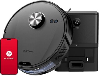Ultenic T10 Lite Robotstofzuiger met Dweilfunctie en Afzuigstation, 5000 Pa, 180 min, Zwart