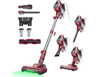 Vexilar C8 Steelstofzuiger met Snoer - 600W - Rood - 1,5L Stofreservoir