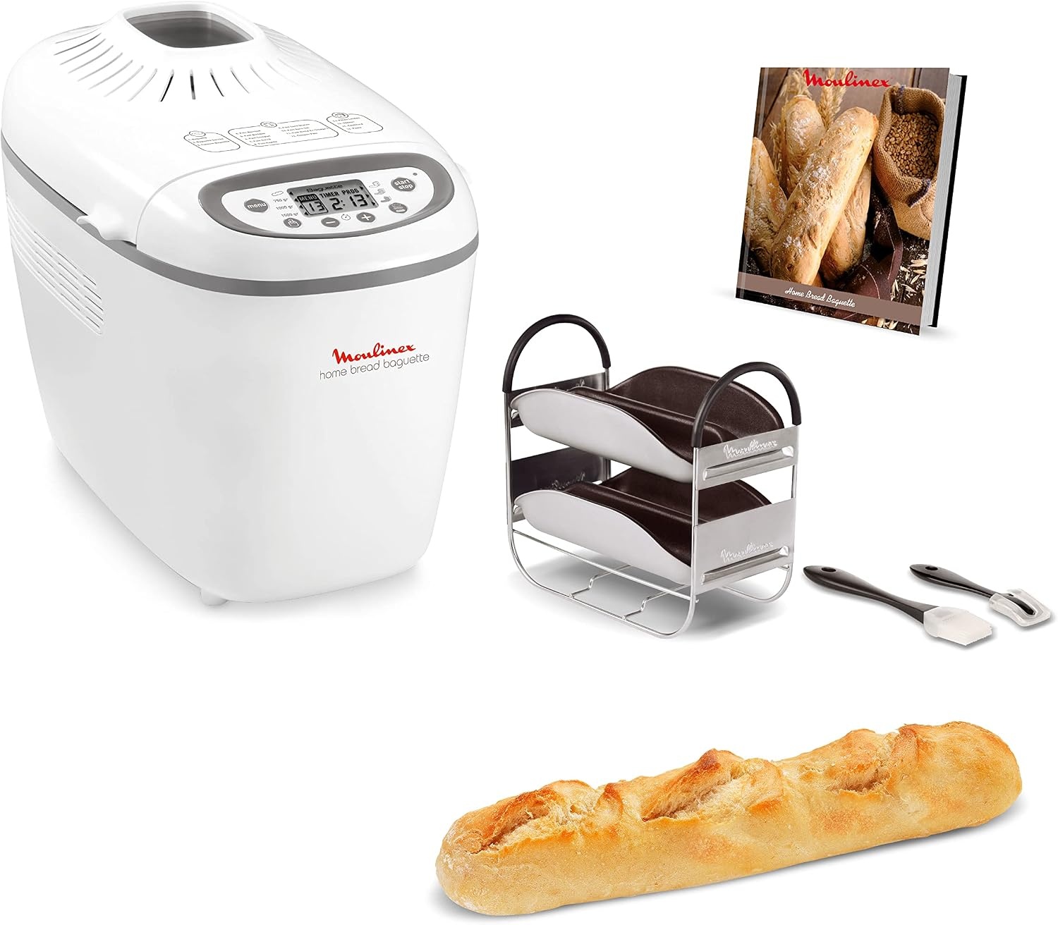 Moulinex OW6101 Broodbakmachine - 1.5 kg - 16 Programma's - Wit