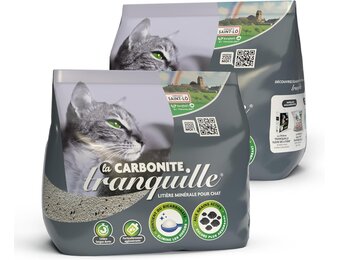 Tranquille Klontvormend Kattenbakvulling met Actieve Kool - 13 kg (2 x 6,5 kg)