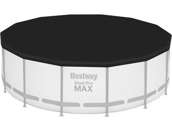 Zwembadafdekking Bestway Ø 427 cm Zwart
