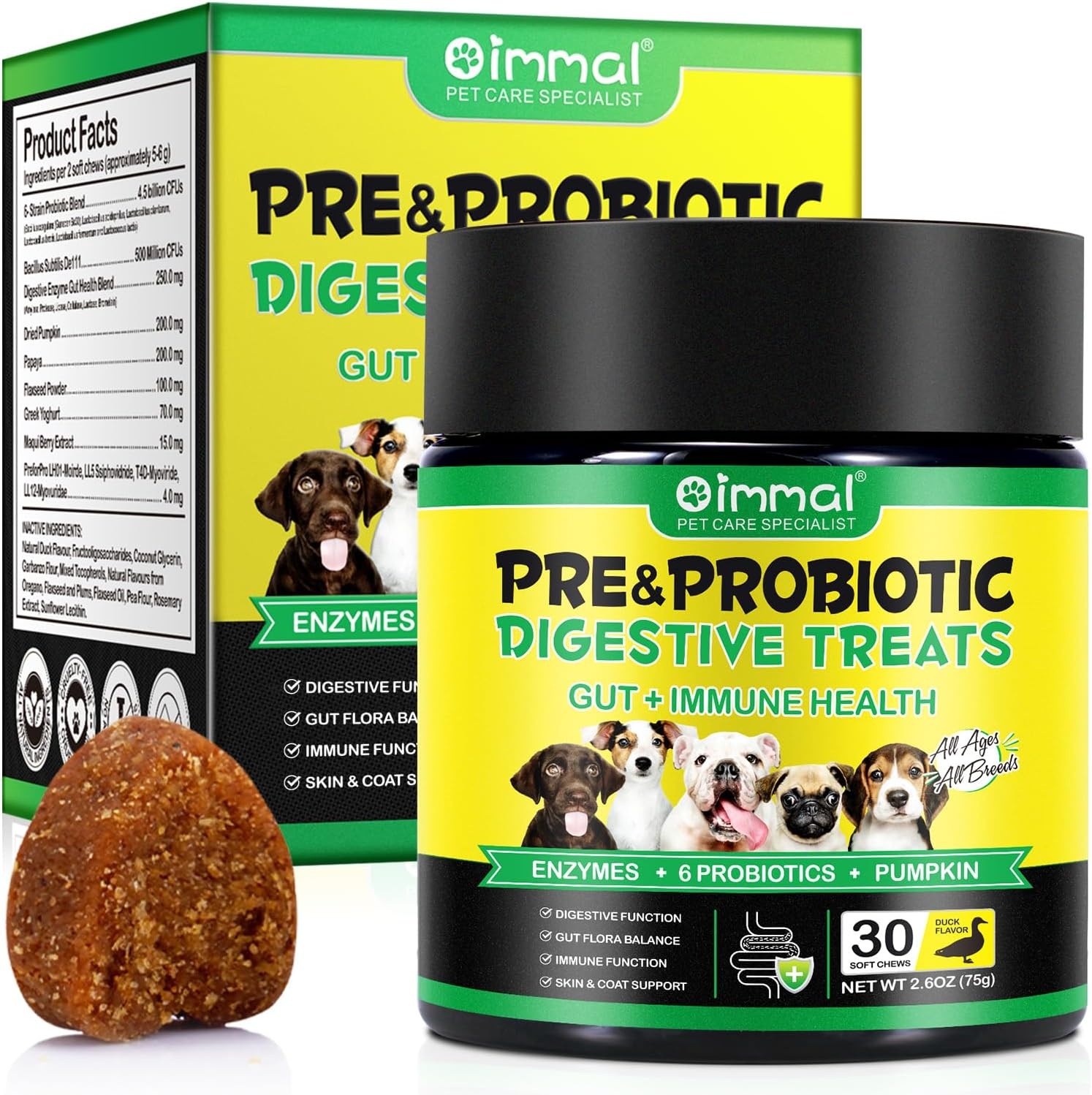 Probiotica voor Honden - 30 Kauwtabletten - 55% Korting!