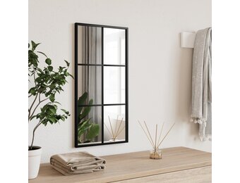 Zwarte Wandspiegel Rechthoekig 30x60 cm - 24% Korting
