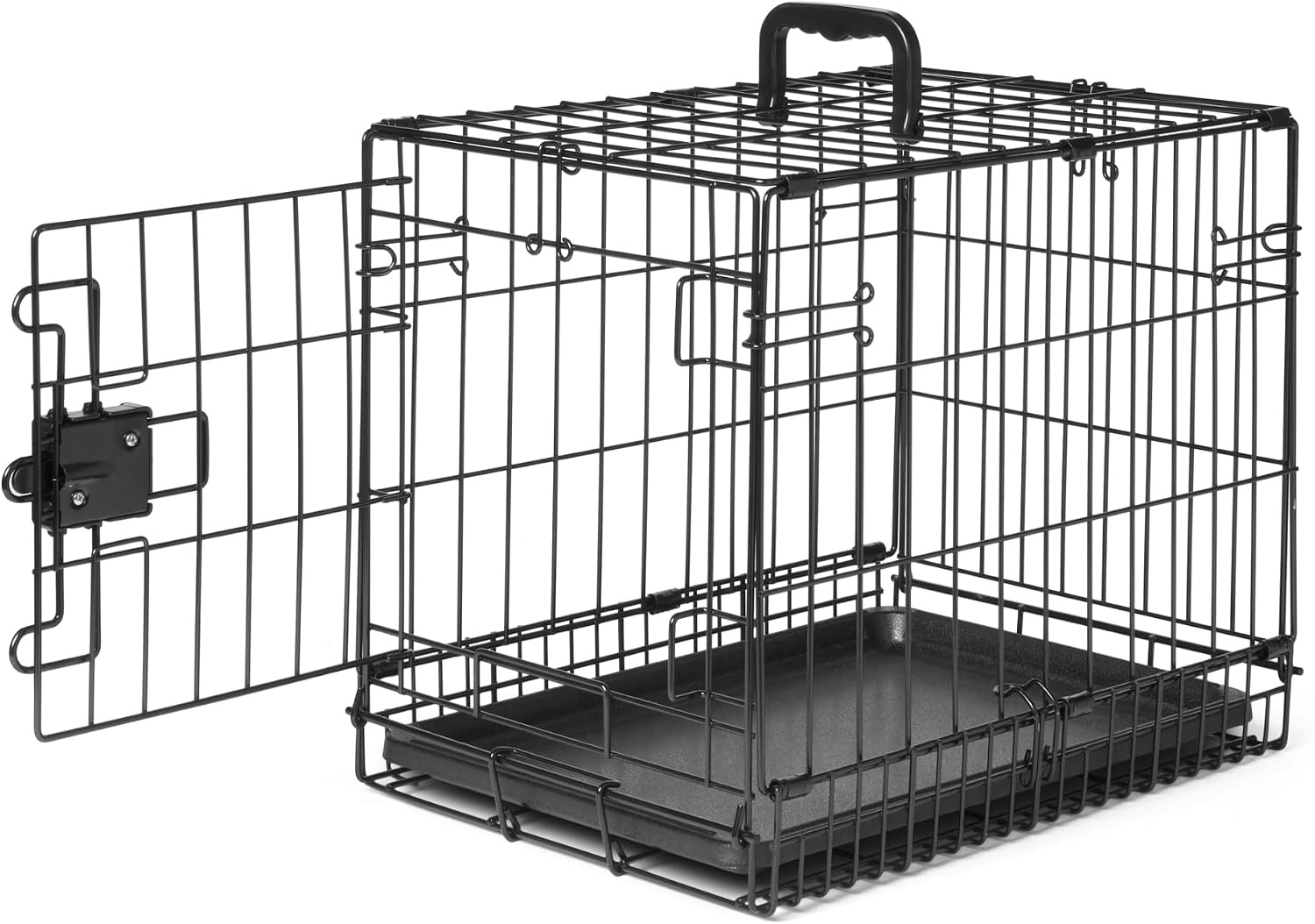 Hondenbench Opvouwbaar Metaal Zwart 46x32x38 cm - 22% Korting