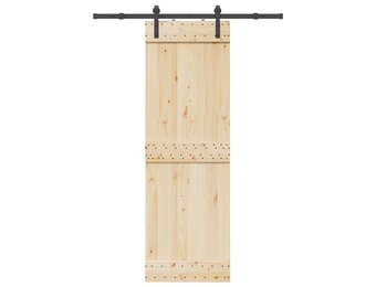 vidaXL Schuifdeurbeslag Set Staal Zwart 152,5 cm - 24% Korting