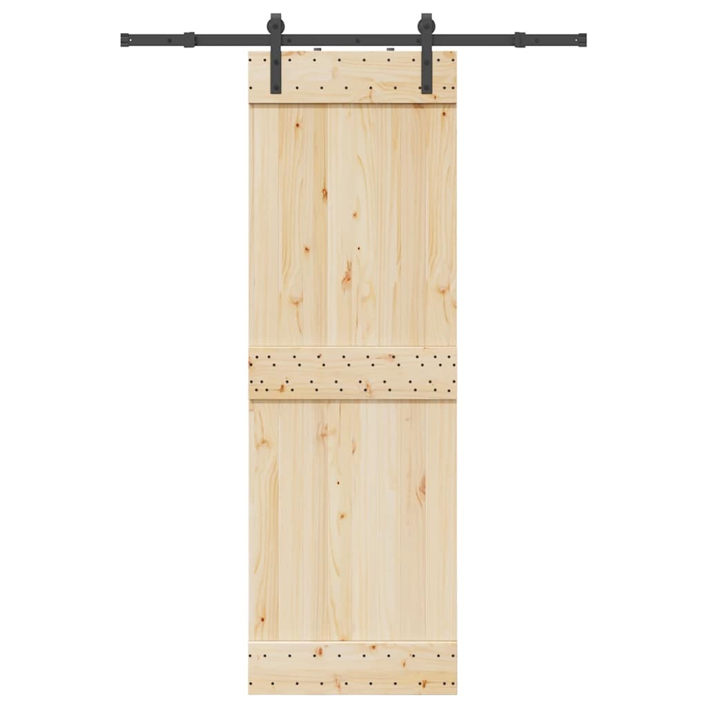 vidaXL Schuifdeurbeslag Set Staal Zwart 152,5 cm - 24% Korting