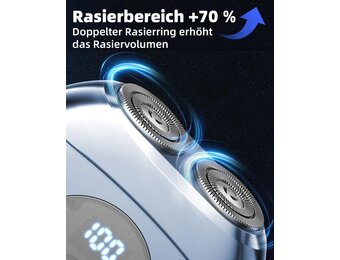 Elektrisch Mini Scheerapparaat Heren - Waterdicht, 150 min Accu, 73% Korting