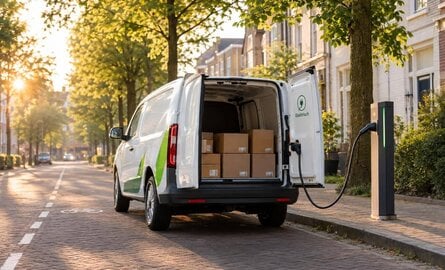 Onderzoek: elektrische bezorgwagens dalen CO2 per rit
