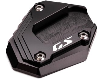 Geschikt voor B&MW F800GS F900GS F850GS F750GS ADVENTURE Kickstand Plaat Motorfiets CNC Zijstandaard Extension Pad F850 GS Adventure F 750 850 GSA F 900 GS ADV (zwart)