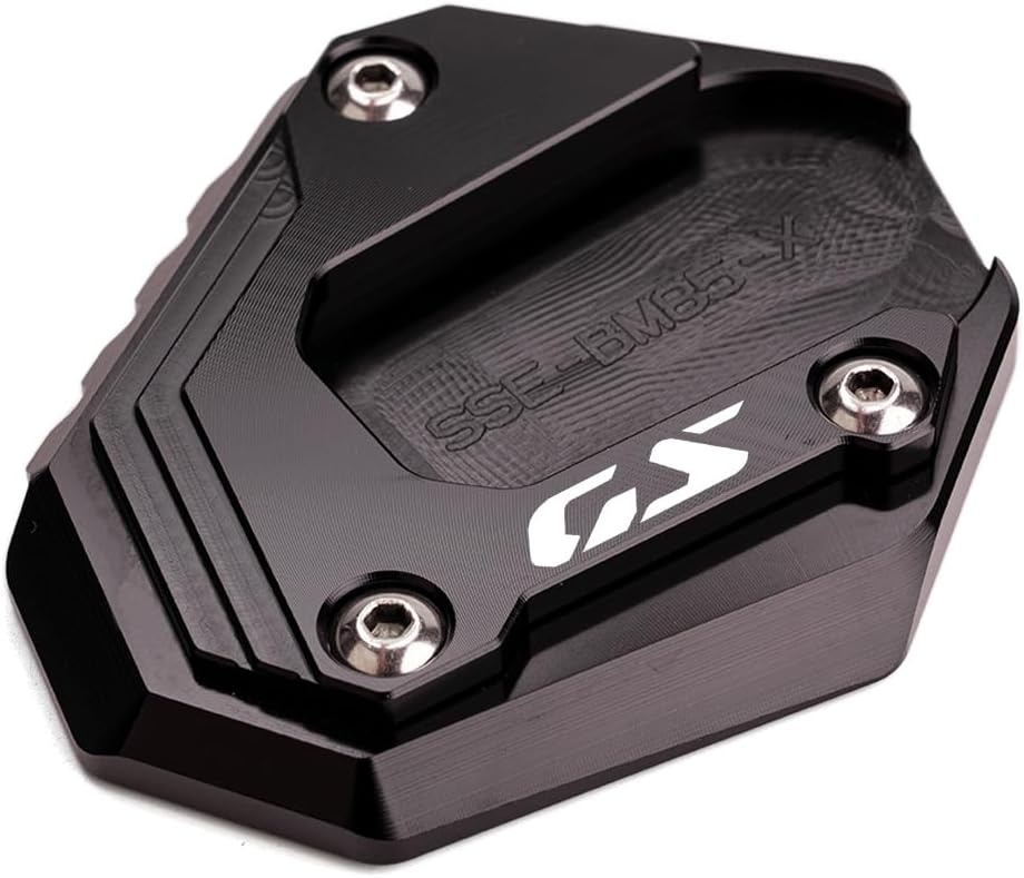 Geschikt voor B&MW F800GS F900GS F850GS F750GS ADVENTURE Kickstand Plaat Motorfiets CNC Zijstandaard Extension Pad F850 GS Adventure F 750 850 GSA F 900 GS ADV (zwart)