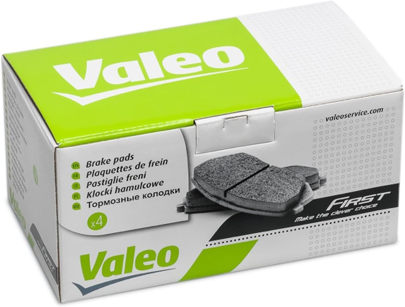 Valeo Set van 4 Remblokken Essential 302442, Achteras