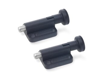 Ganter Normelemente Borgpen GN 417-5-C met knop, 5 mm, 2 stuks