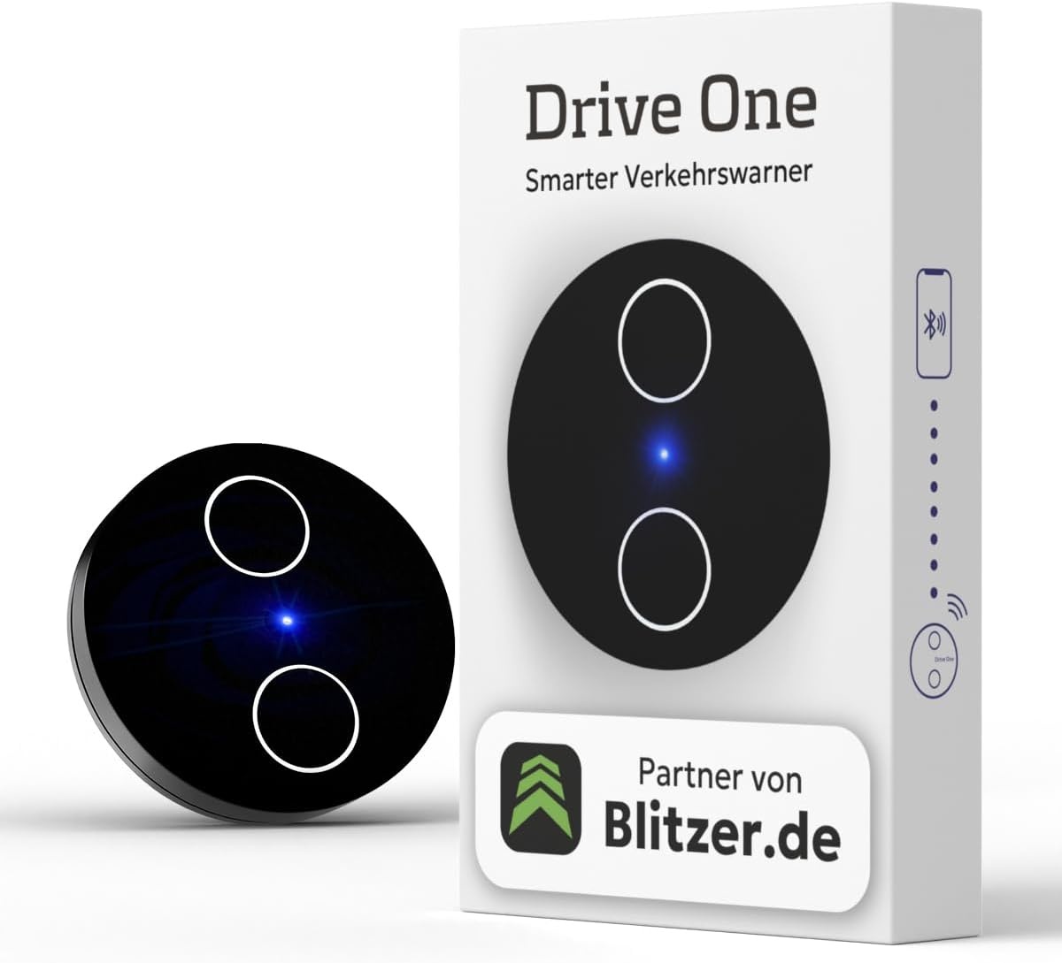 Needit Drive One 2 snelheidscameradetector [NIEUW model 2026] Ik waarschuw voor flitsers en gevaren in het wegverkeer In radardetector met LED-scherm, automatisch actief In gegevens van Blitzer.de