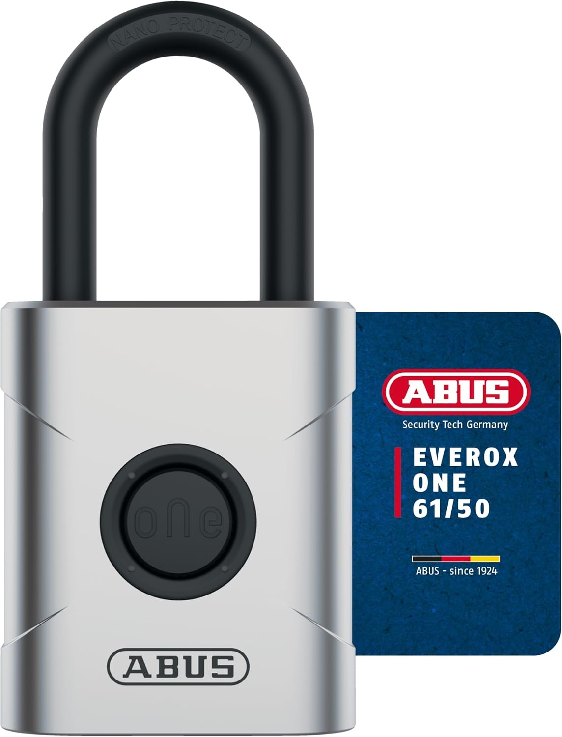 ABUS Slim Hangslot EVEROX One - Sleutelloos, IP66/IP68, 50 mm - Maat 50 mm