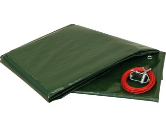 Afdekzeil, ovaal, 737 x 360 cm, 180 g/m², winterafdekzeil van PEB