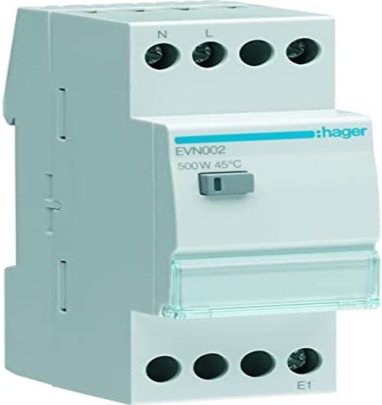 Hager EVN002 Tastdimmer 0-500W Universeel REG Zwart