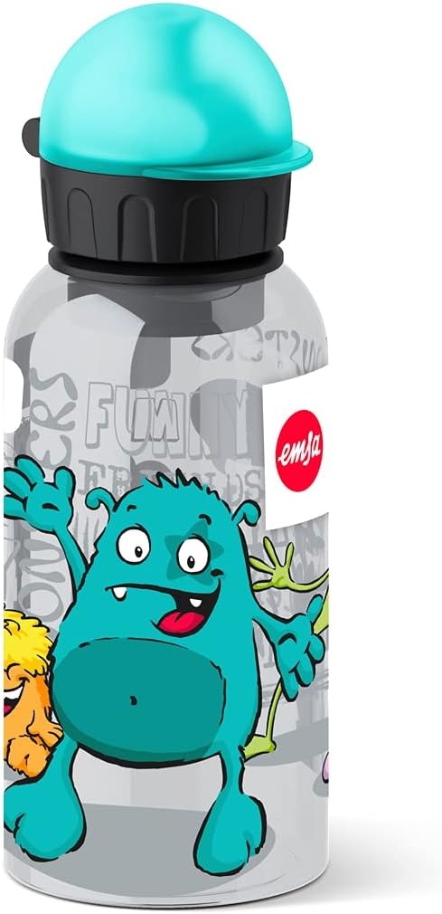 Emsa 518123 kinderdrinkfles 400 ml veiligheidssluiting motief: Kids Monster