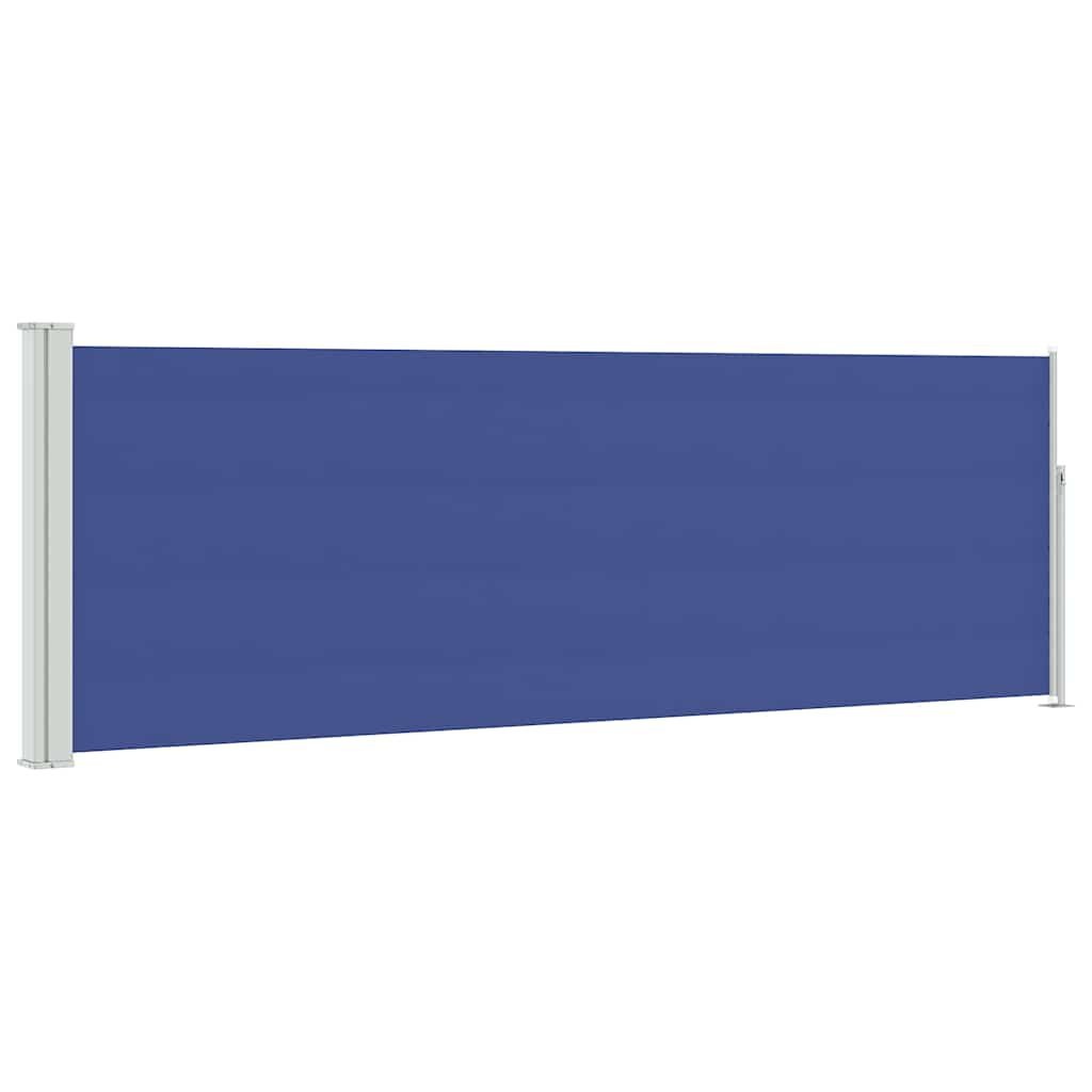 vidaXL Tuinscherm uittrekbaar 100x314 cm blauw