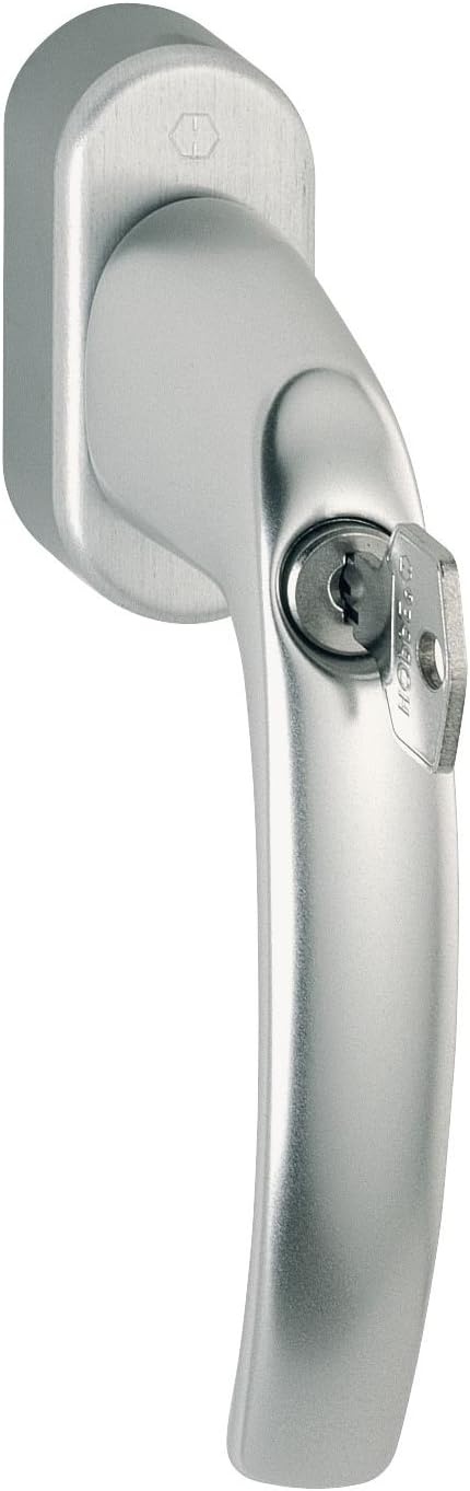 HOPPE Atlanta Secustik Raamkruk met Slot - Zilver - 7 x 32-42 mm
