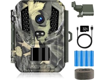 Vikeri Wildcamera 1520p 20MP - Camouflage - Nachtvisie en Bewegingssensor