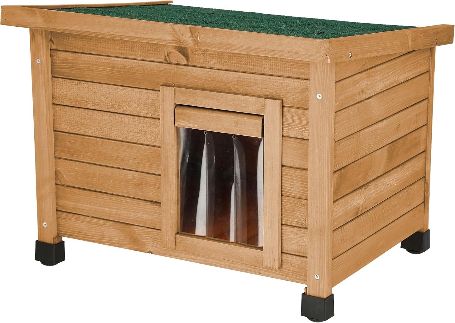 Kerbl Rustica Kattenhuis - Buitenverblijf van Hout - 57 x 45 x 43 cm - Bruin