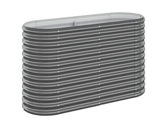vidaXL Plantenbak 114x40x68 cm gepoedercoat staal antracietkleurig