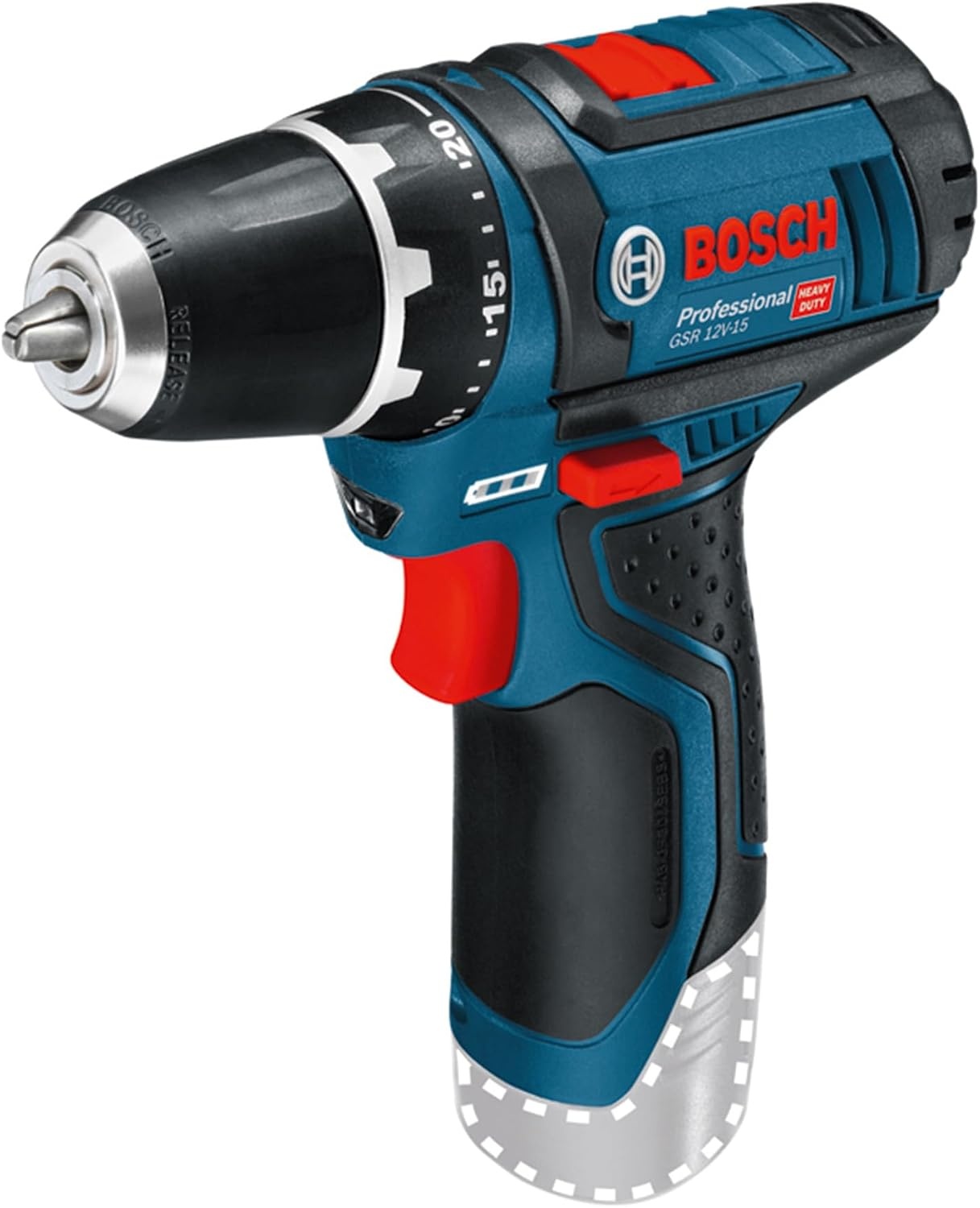 Bosch Professional 12V System accuschroefboormachine GSR 12V-15 (zonder accu's en oplader, in kartonnen doos)