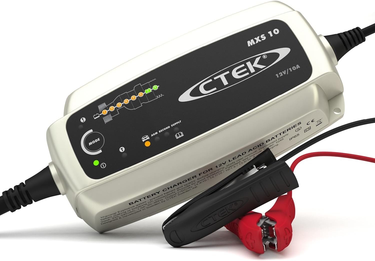 CTEK MXS 10 Acculader 12V voor Grotere Voertuigaccu's, Boot & Camper