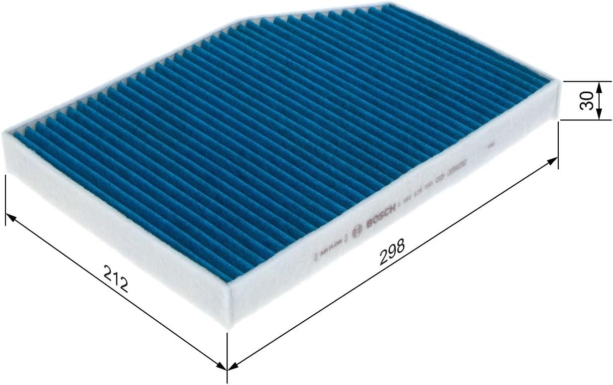Bosch A8580 - interieurfilter Filter + pro antibacterieel, effectief tegen stinkende gassen, virussen, schimmel, fijnstof en allergenen