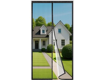 4UMOR Magnetisch Vliegengordijn voor Deur - Hordeur - 80 x 200 cm - Zwart