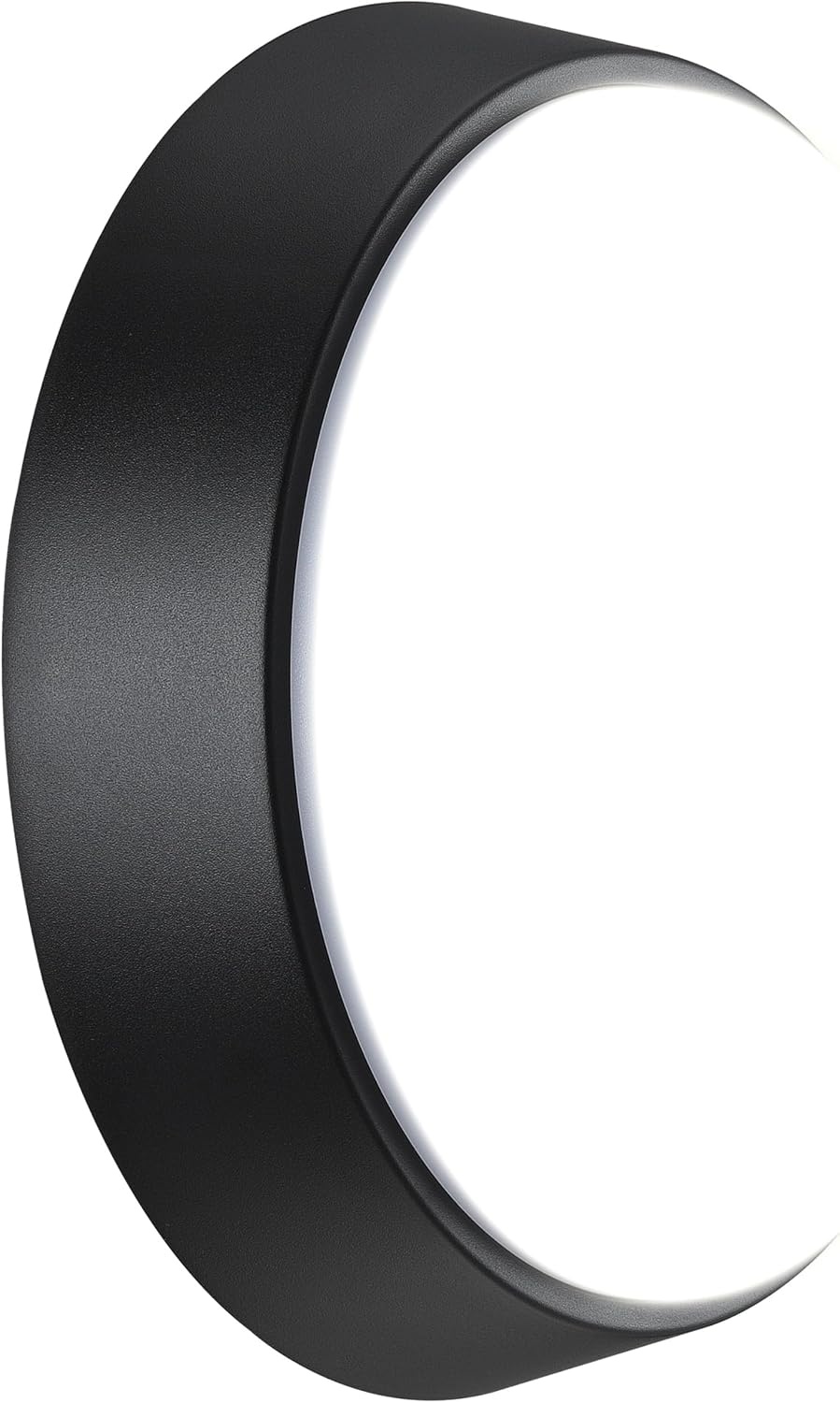 Luceco Eco LED Bulkhead Wandlamp - Rond - 21,5 cm - Zwart - IP54 - 10W - 4000K