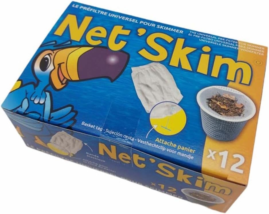 Net Skim Voorfilter voor Skimmer - 12 Stuks - Wit