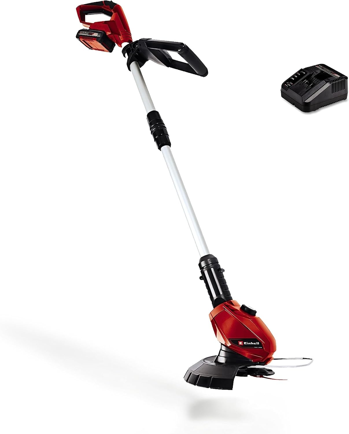 Einhell Accu Grasstrimmer GE-CT 18 Li - 18V - 24 cm - Inclusief 2.0 Ah Accu en Lader - Rood