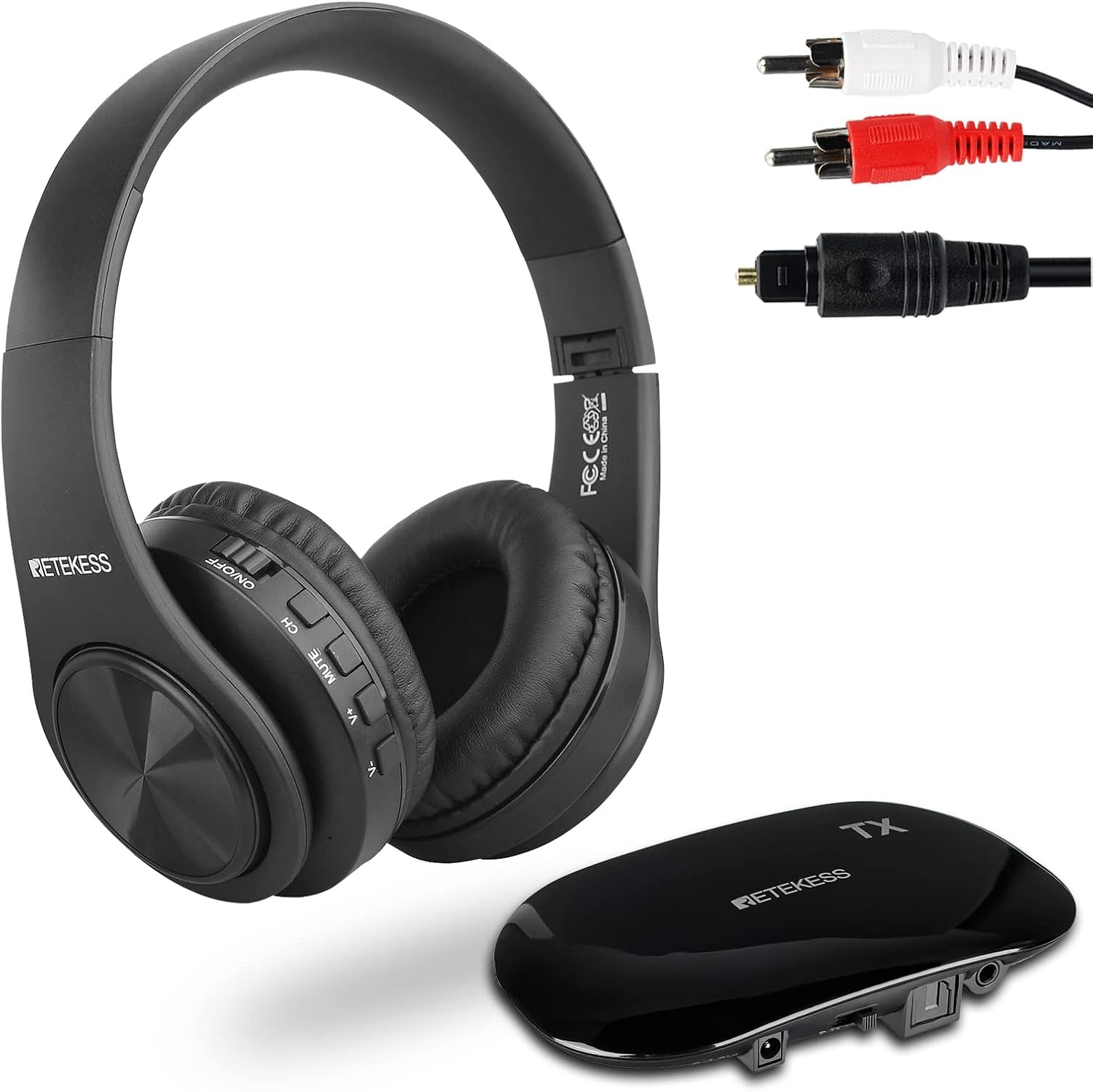 Draadloze TV-hoofdtelefoon Retekess TA005 Stereo 30m - 24% korting