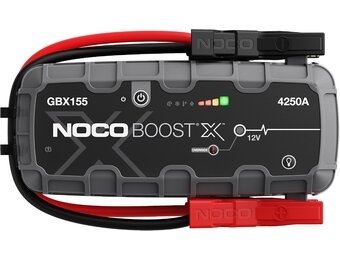 NOCO Boost X GBX155 4250A 12V UltraSafe Draagbare Lithium-Accu Auto Starthulp Pack, Startbooster, Jumpstarter, USB-C Acculader Powerbank en Startkabel voor 10,0L Benzinemotor of 8,0L Dieselmotor